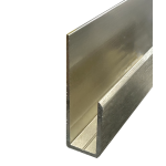 CD645, Brushed Nickel, J Channel, 1/4" Deep Nose Aluminum